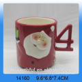 Wholesale Christmas Santa Ceramic Mug With Handle